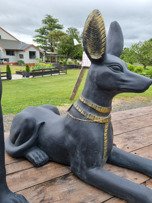 Laying Dog Statue - Outdoor