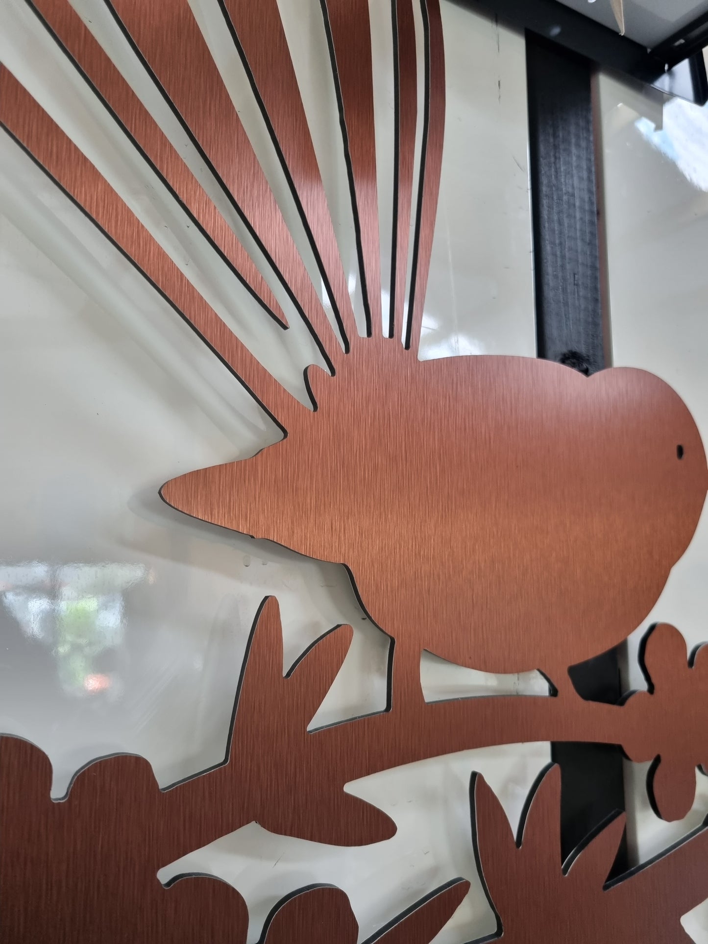 Fantail on Manuka (Brushed Copper) - Outdoor / Indoor
