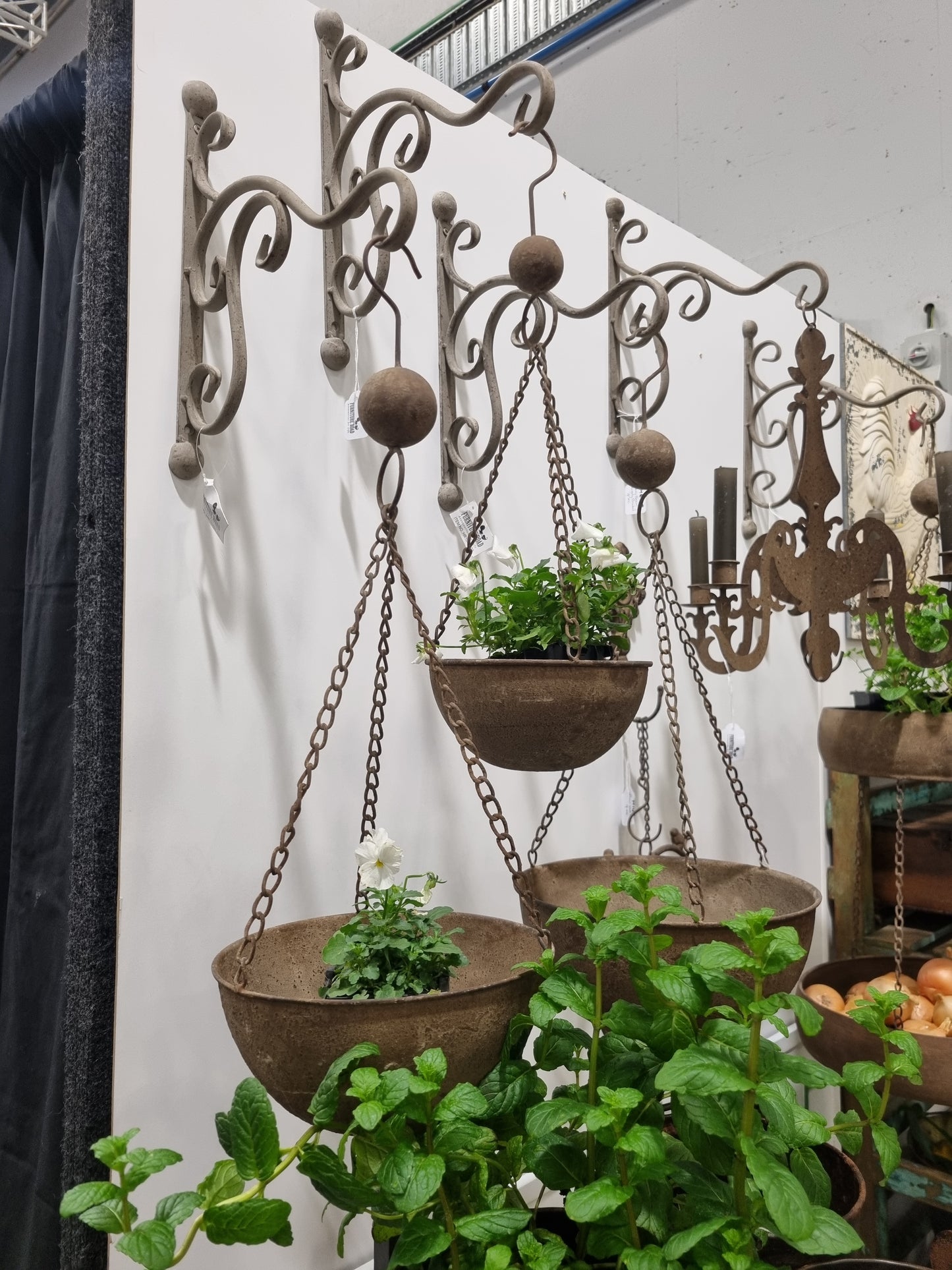Hanging Metal Bowls
