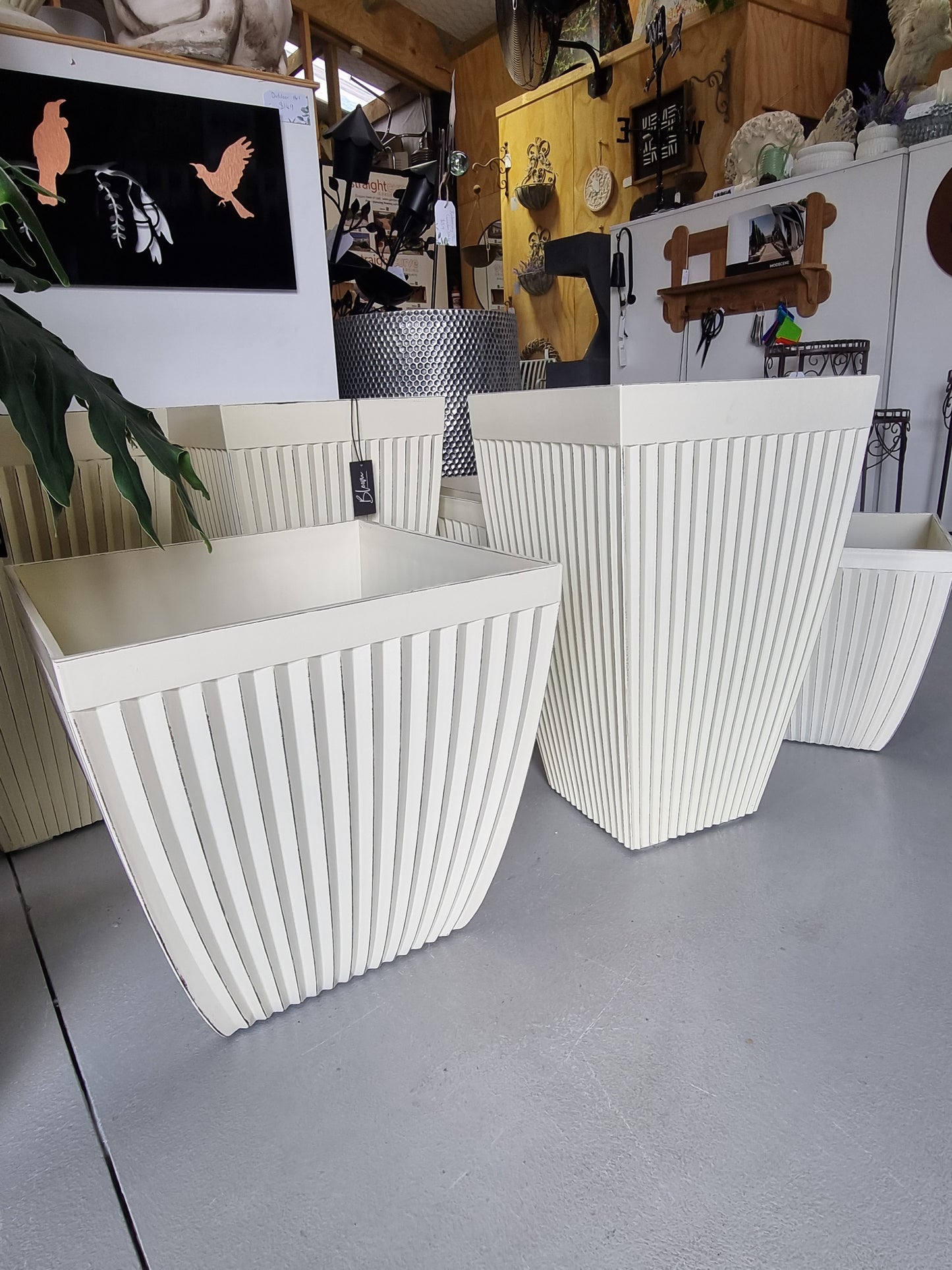 Vintage Square Lite Weight Planters