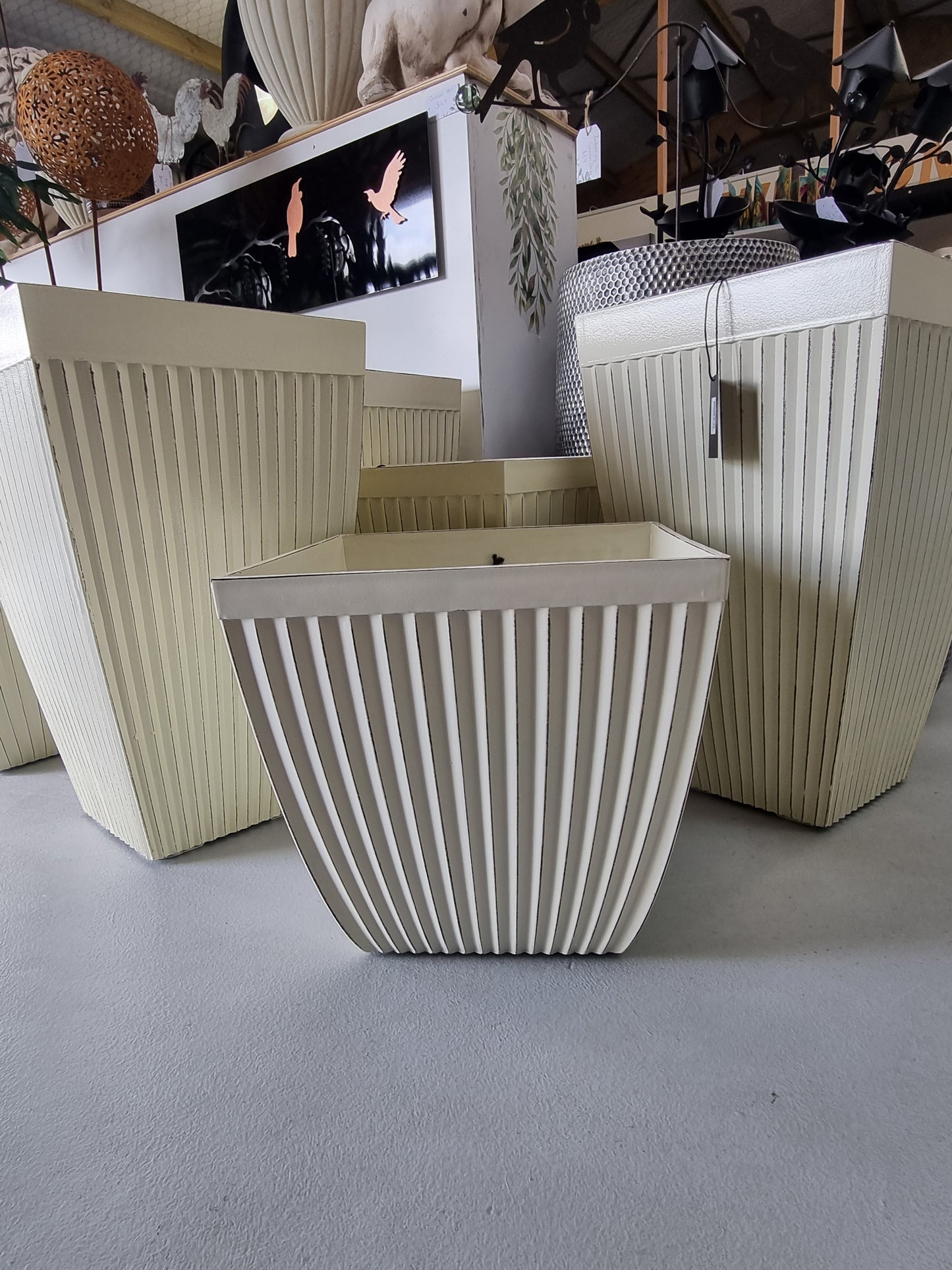 Vintage Square Lite Weight Planters