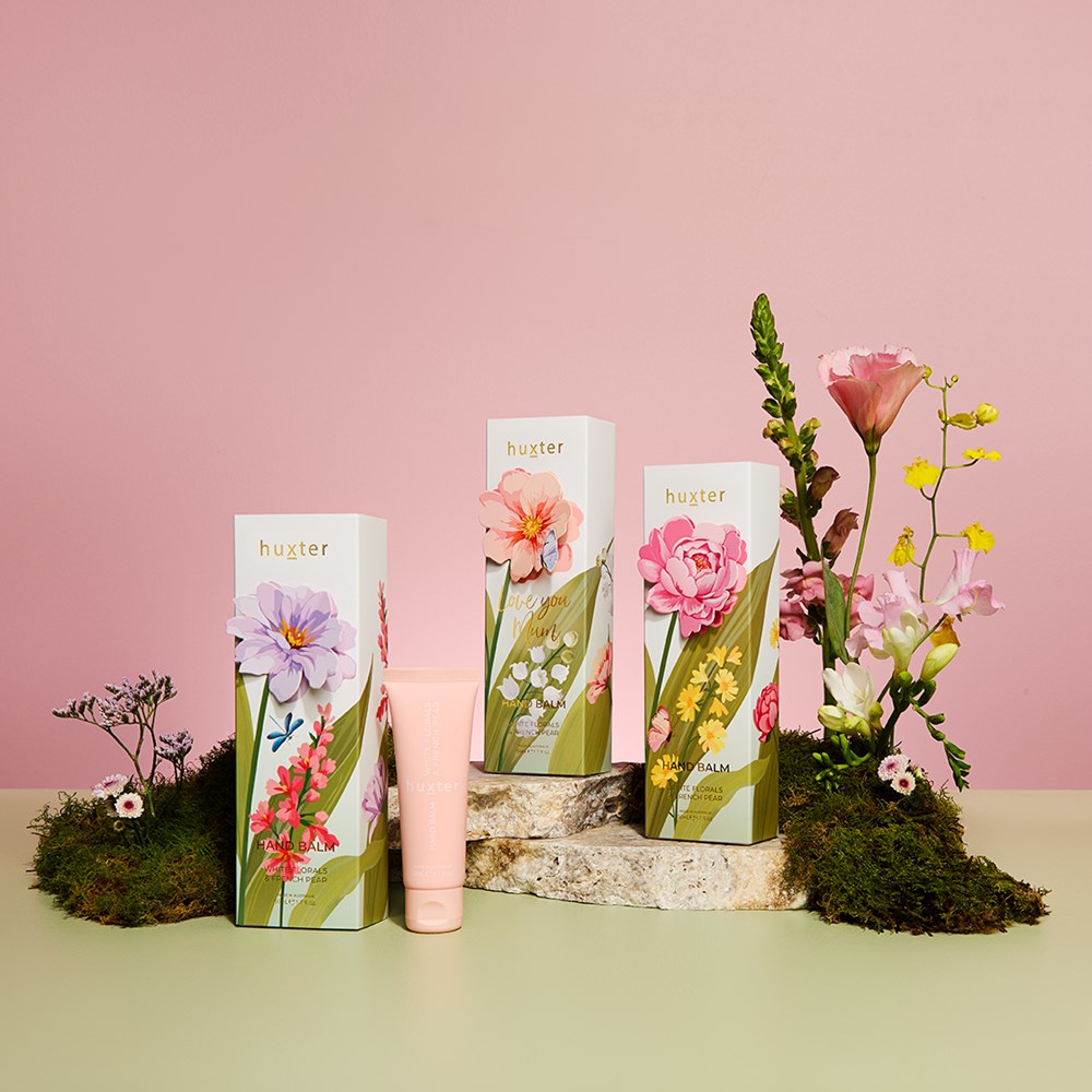 Huxter Hand Balm - Pink Flower (White Florals & French Pear)