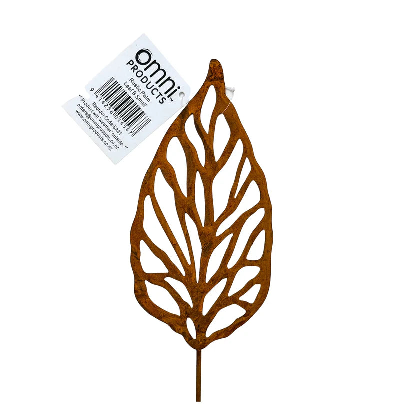 Rustic Palm Leaf Stake - Small