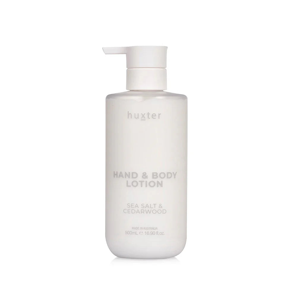 Huxter Hand & Body Lotion -  Sea Salt & Cedarwood 500mls