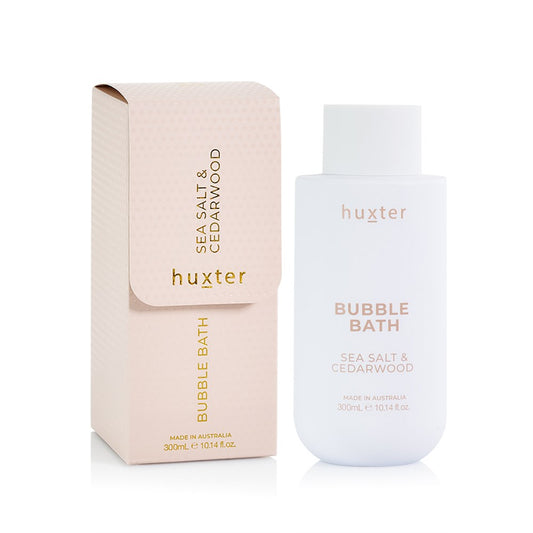 Huxter Bubble Bath - Sea Salt & Cedarwood 300mls