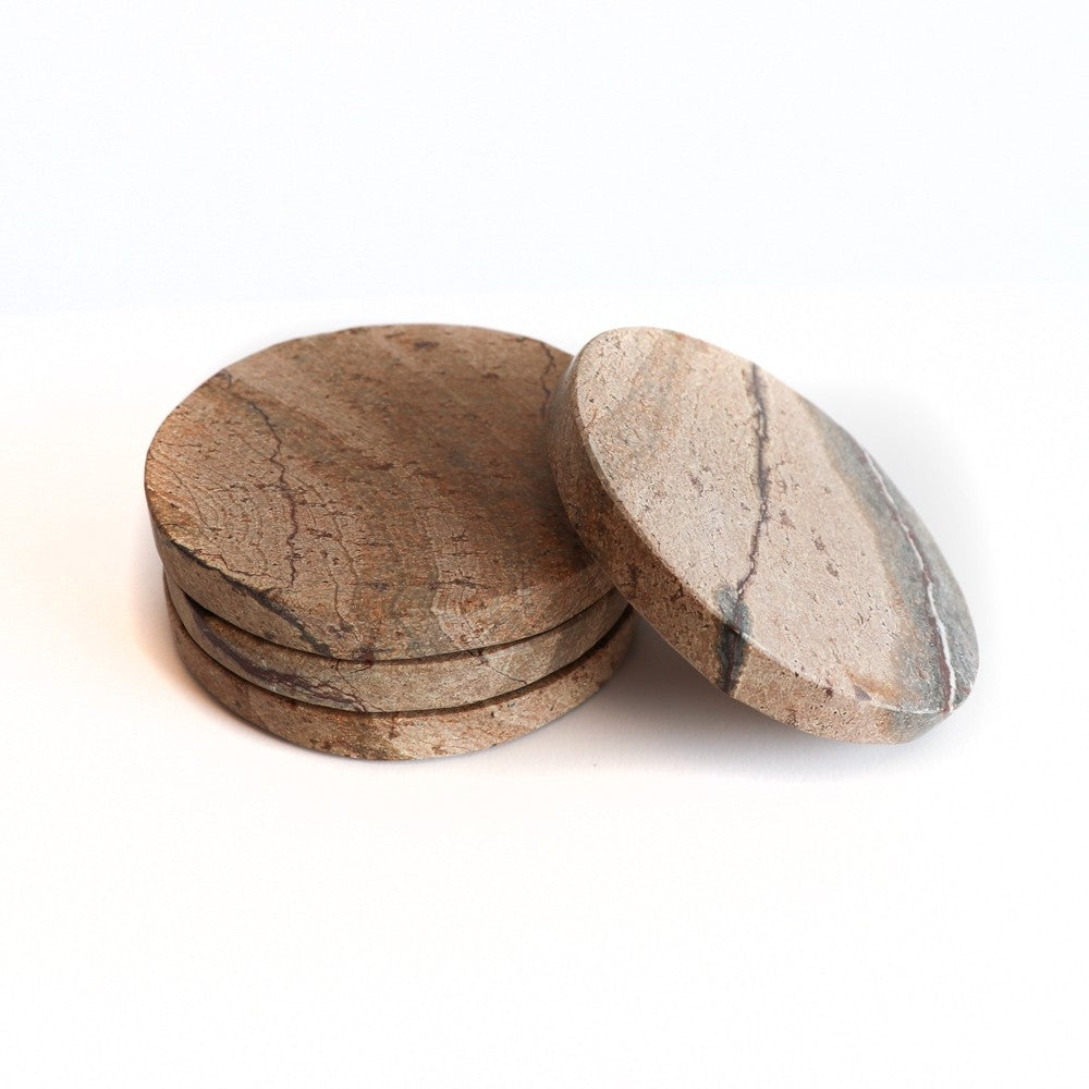 Marble Coasters - Pink Taupe