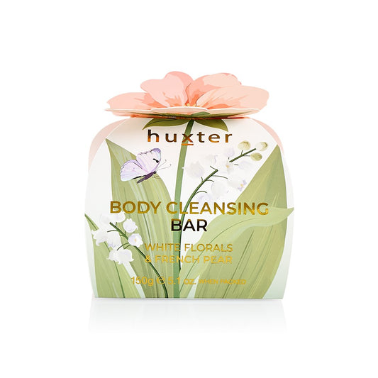 Huxter Body Cleansing Bar Gift Box - White Florals & French Pear