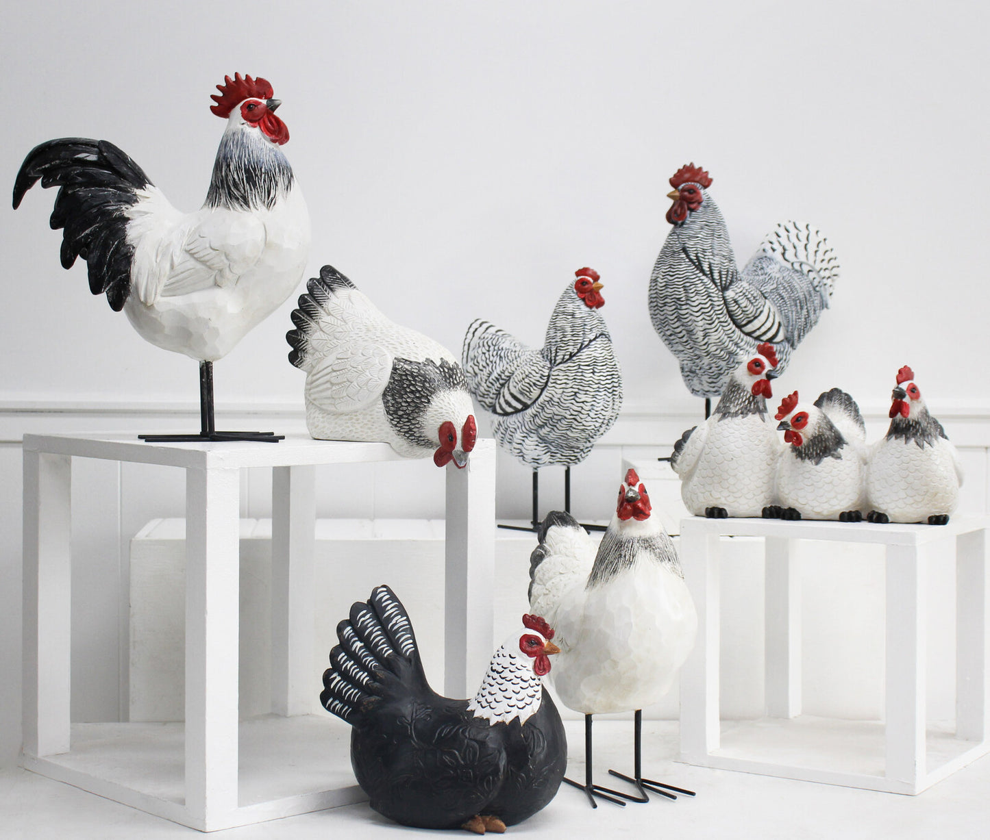Tall Hen - White