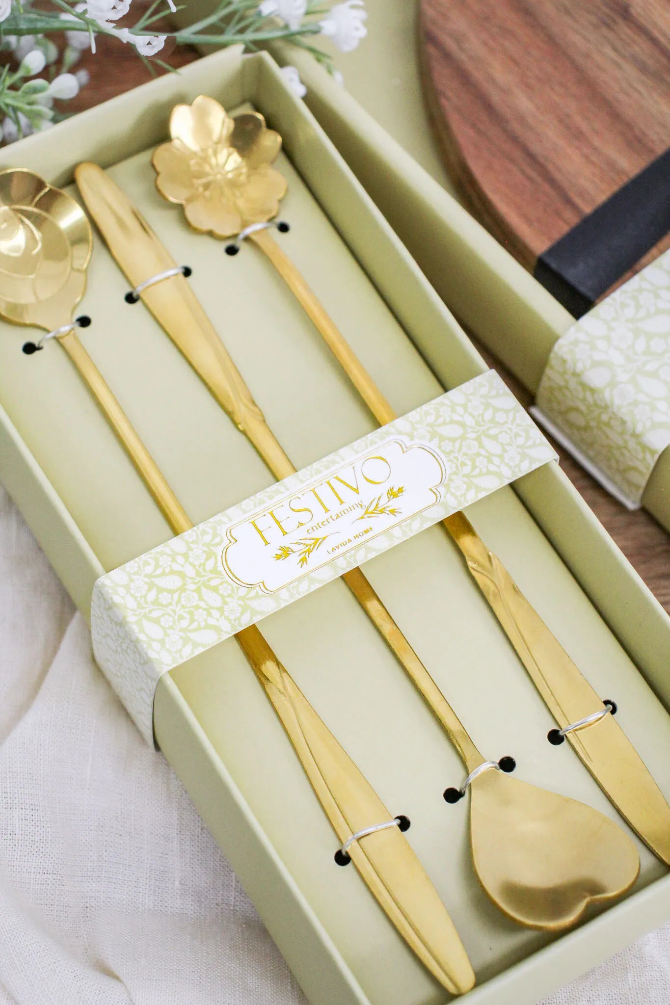 Flower / Heart Spoon Set