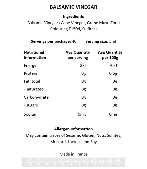 A Taste of Paris - Balsamic Vinegar