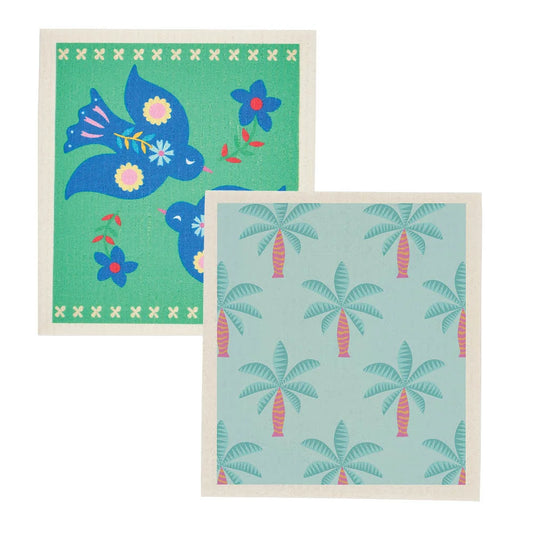 Swedish Style Dish Cloths S/2 - Fiesta