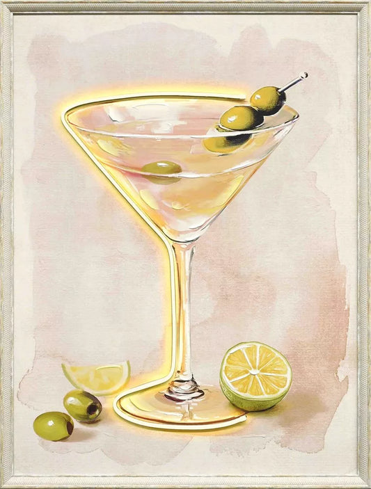 Martini LED Light Up Art