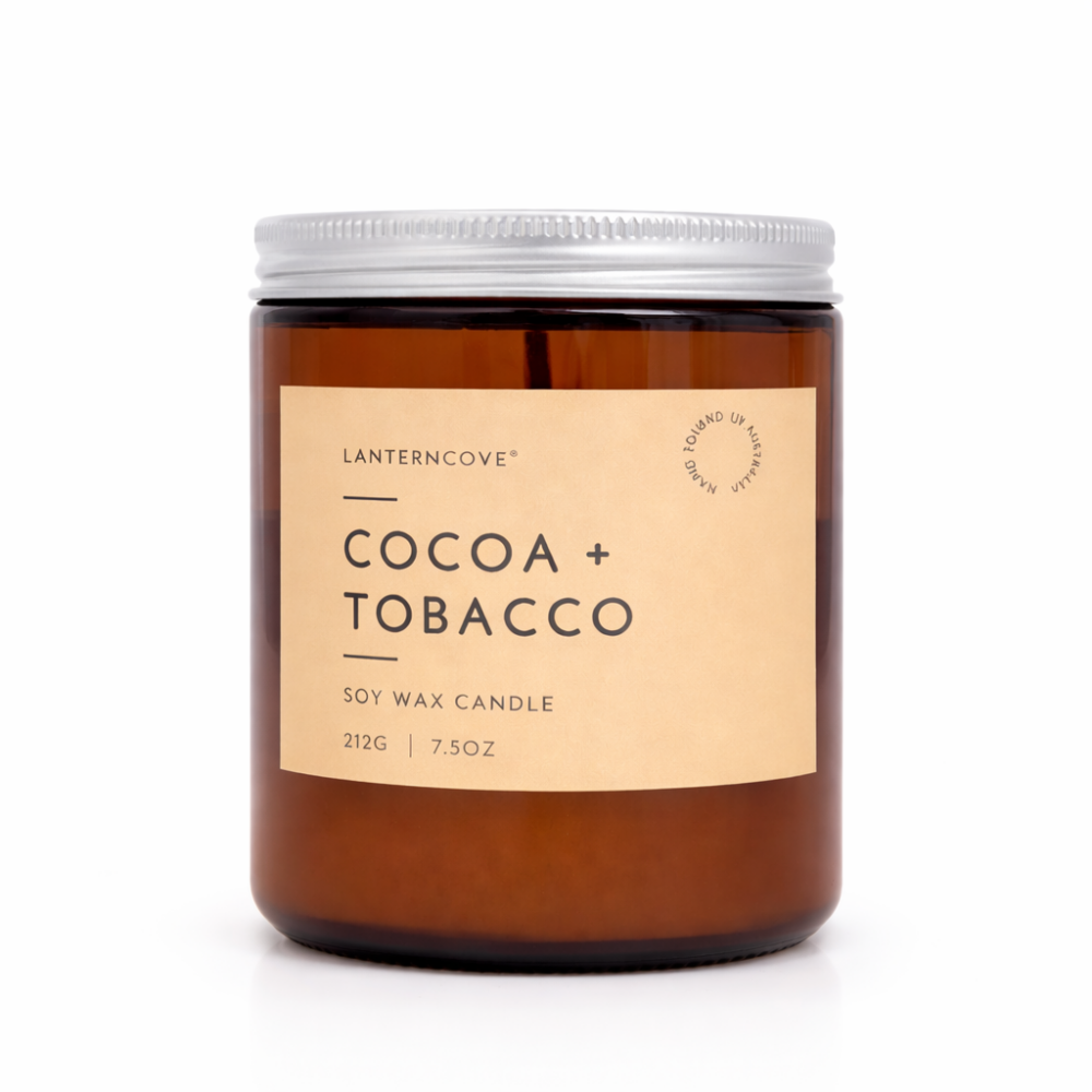 LANTERNCOVE GLO - Cocoa Tobacco 212G Candle