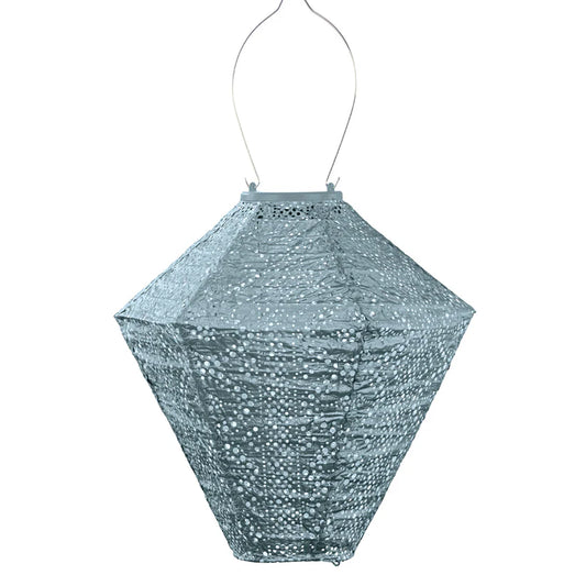 Lumiz Solar Lantern - Diamond 28cm Blue Lace