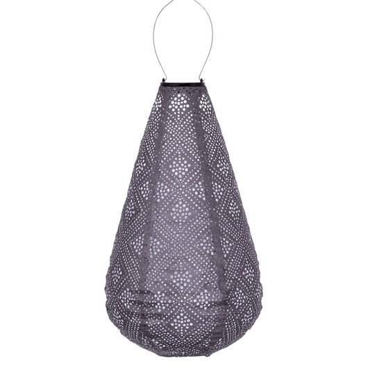 Lumiz Solar Lantern - Drop 28cm Mauve Purple Topaze