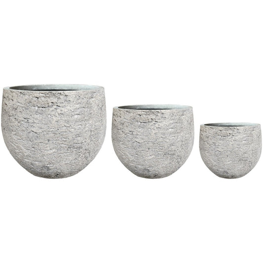Stone Egg Pots - Grey