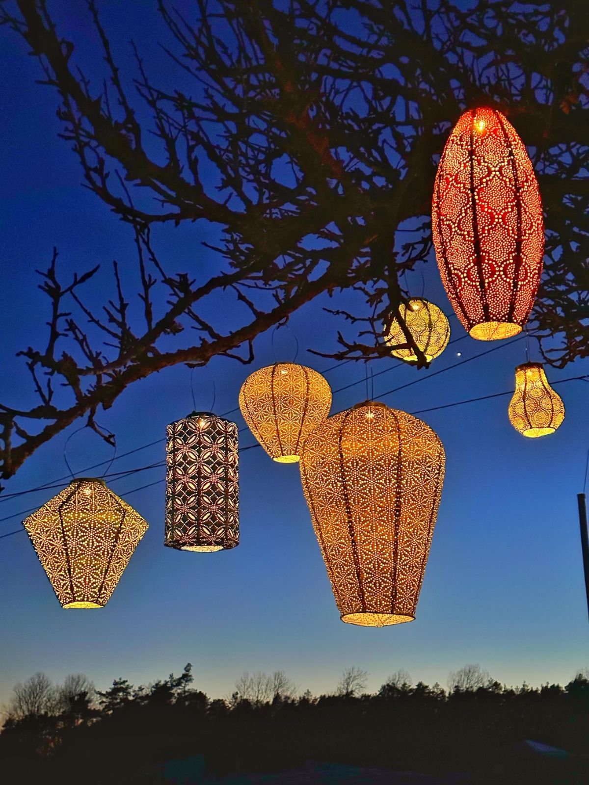Lumiz Solar Lantern - Tulip 20cm (4 Colour Options)