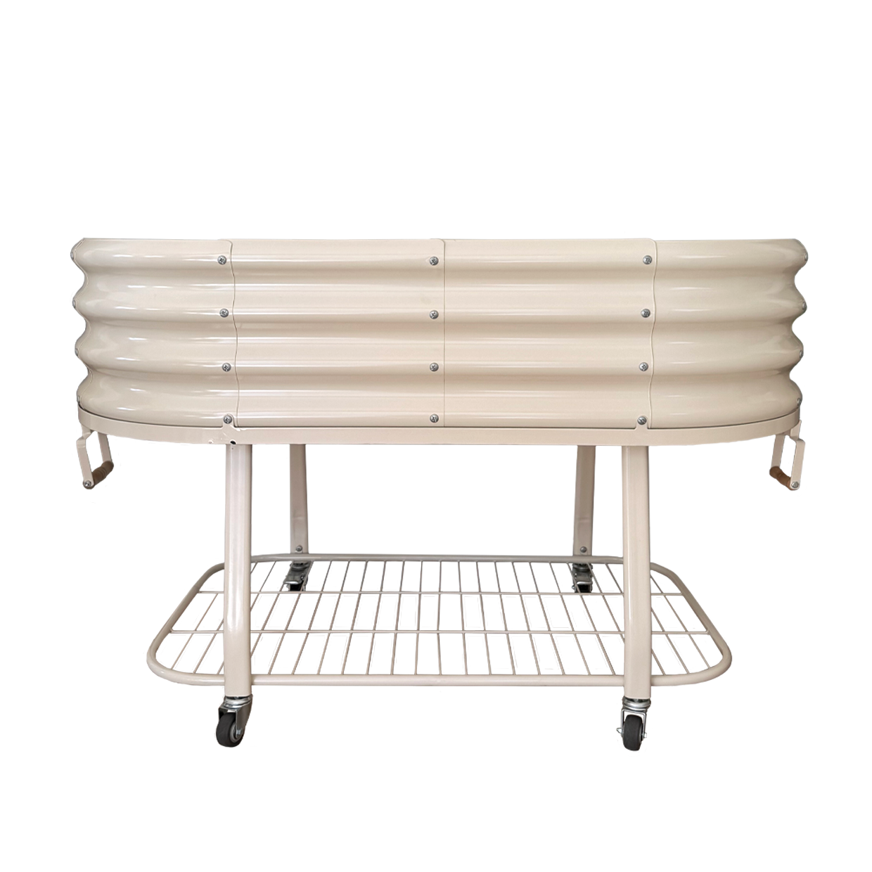 Rico Patio Planter Oval Forest Cream 123cm
