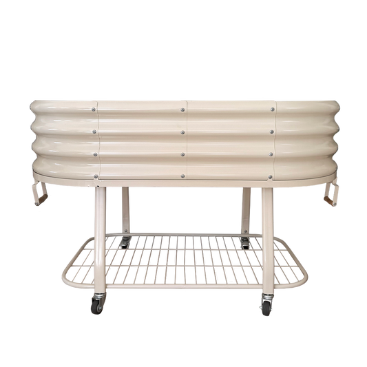 Rico Patio Planter Oval Forest Cream 123cm