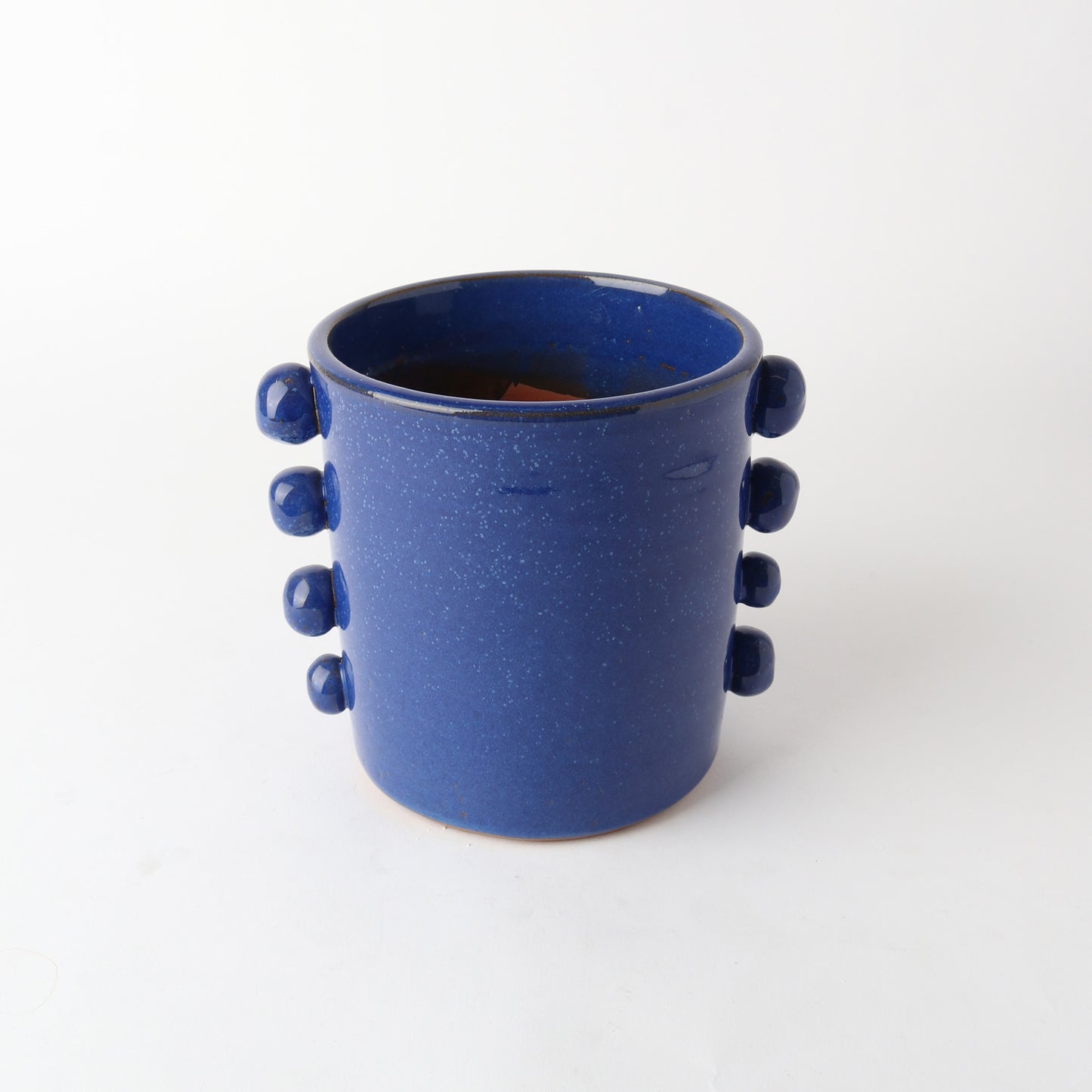 Terracotta Ball Planter - Blue