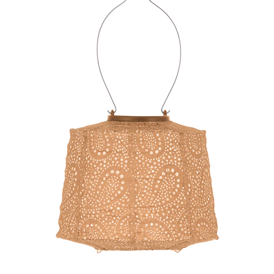 Lumiz Solar Lantern - Lampshade 20cm Apricot Paisley