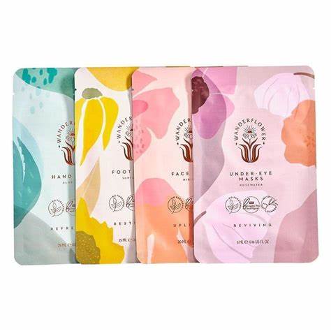 Wanderflower Sheet Mask Library - 4pc