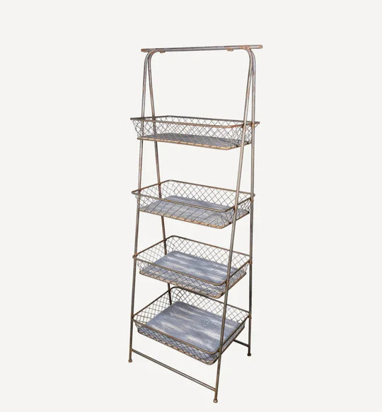 French Country 4 Shelf Stand