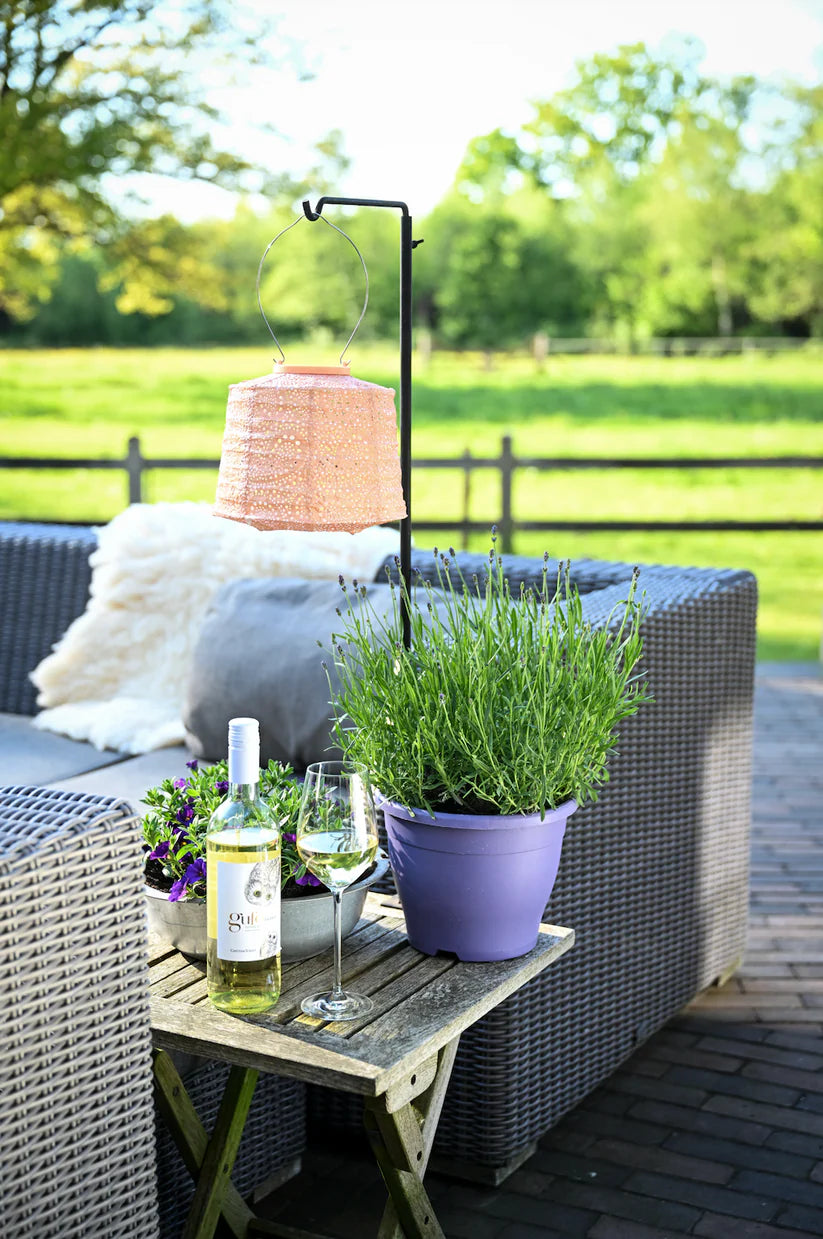 Lumiz Solar Lantern - Lampshade 20cm Apricot Paisley