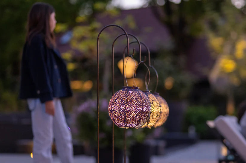 Lumiz Solar Lantern - Round 20cm Future Dusk Topaz