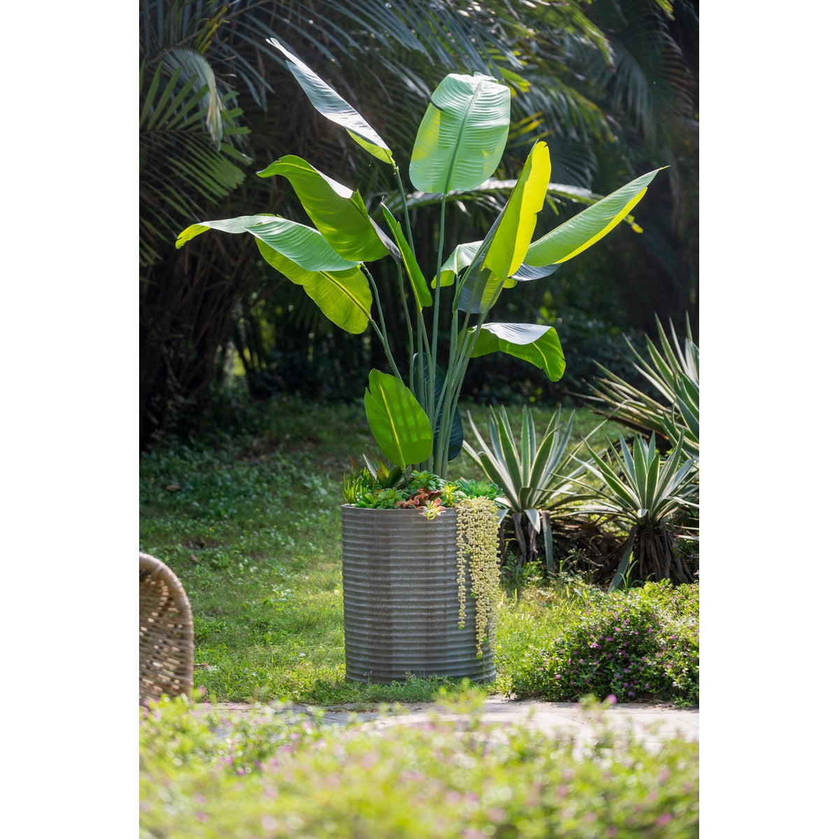 Rustic Olive Planter - 55cm High