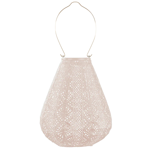 Lumiz Solar Lantern - Tulip 20cm Soft Blush Lace