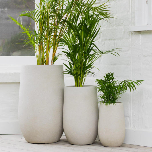 Vellum Tall U Pots - Beige