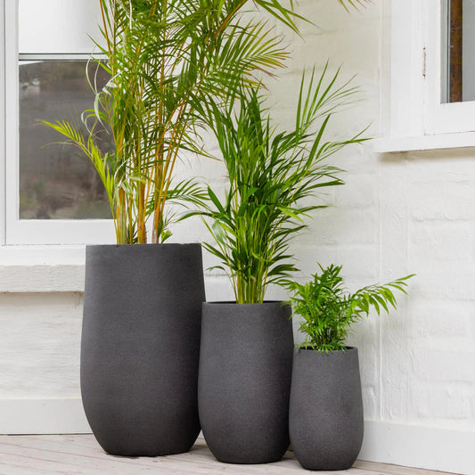 Vellum Tall U Pots - Black
