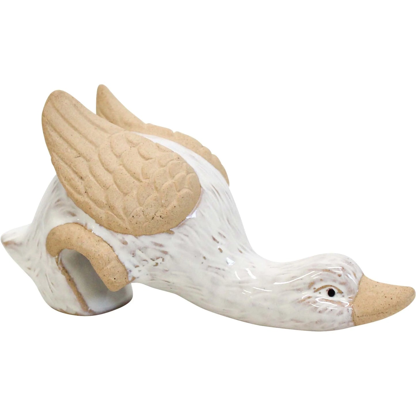 Pot Rim Goose - White