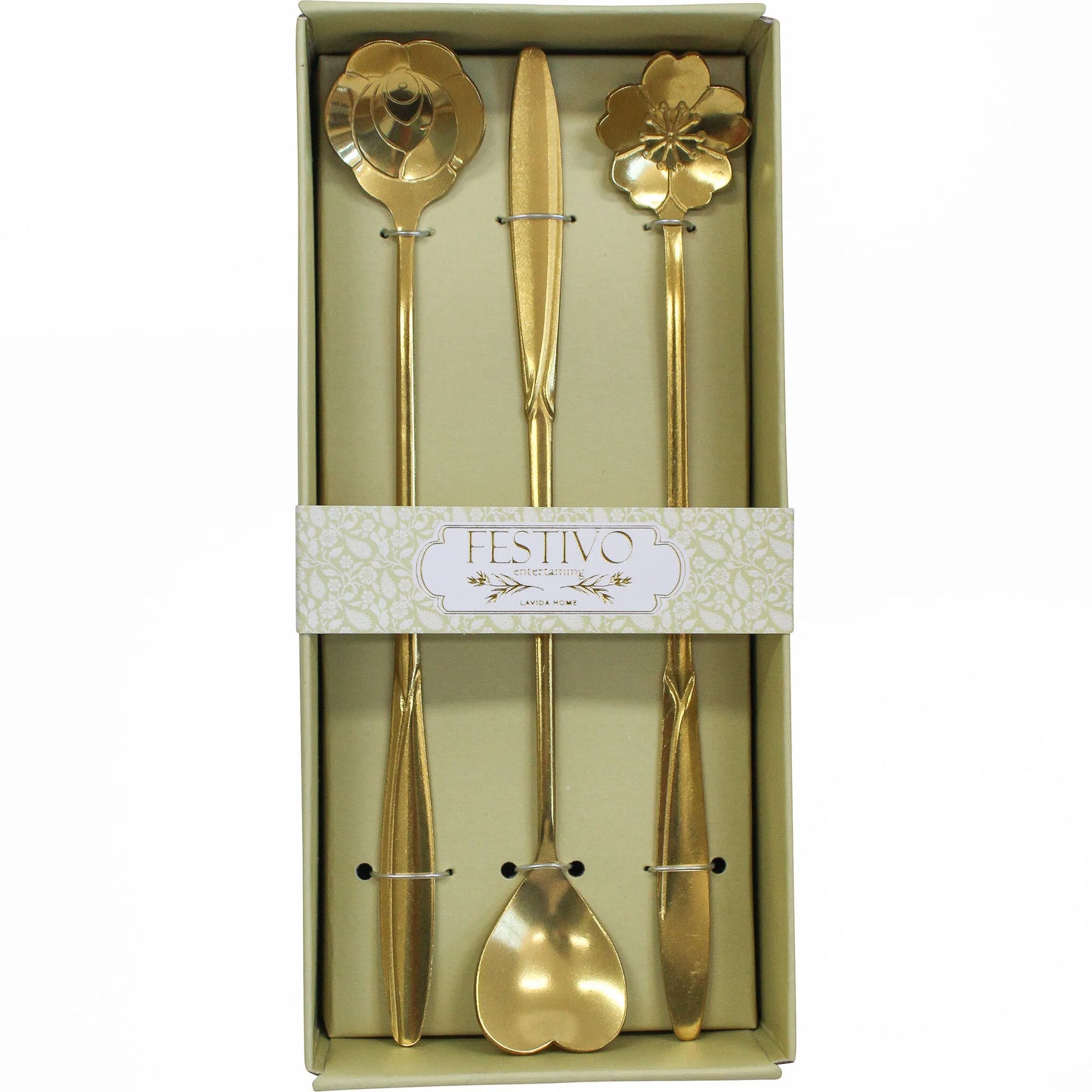 Flower / Heart Spoon Set