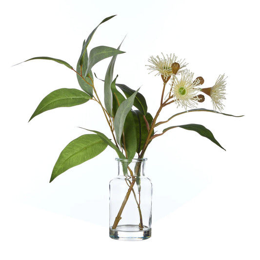 Faux Eucalyptus Wattle Mix in Bottle - Assorted