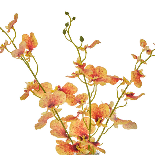 Faux Dancing Orchid in Vase