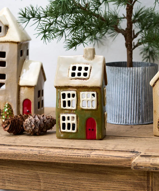 Alsace Tea Light House Green