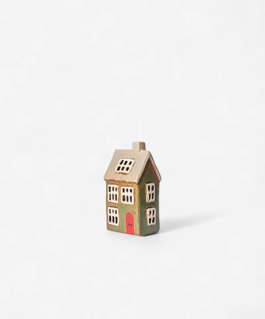 Alsace Tea Light House Green