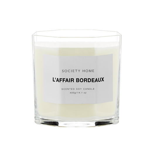 Society Home Scented Candle - L'Affair Bordeaux 400g