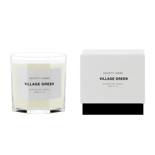 Society Home Scented Candle - Village Green 400g
