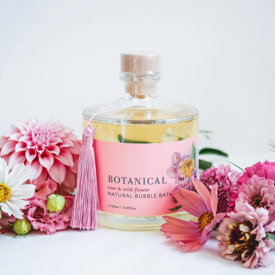 Botanical Bubble Bath - Rose + Wildflower 500mls