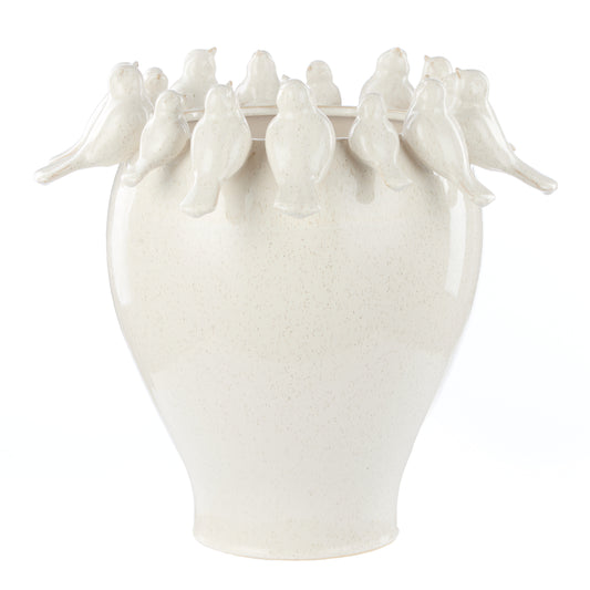 Society Home Rosemary Ceramic Bird Vase