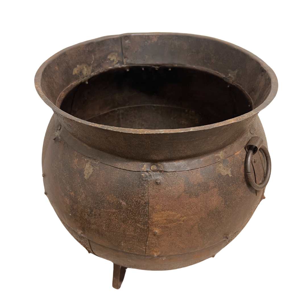 Iron Studded Pot on Stand