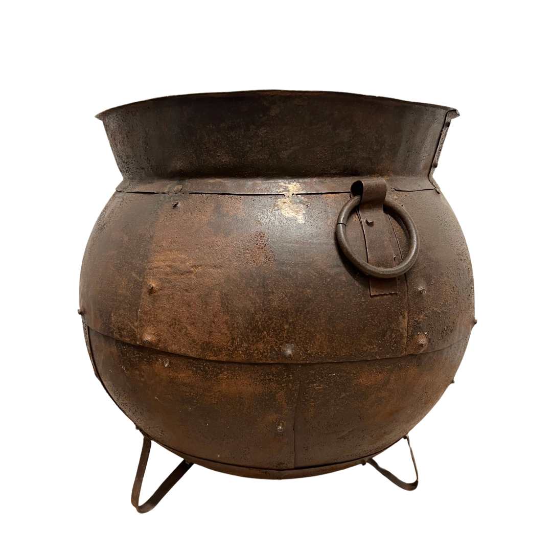 Iron Studded Pot on Stand