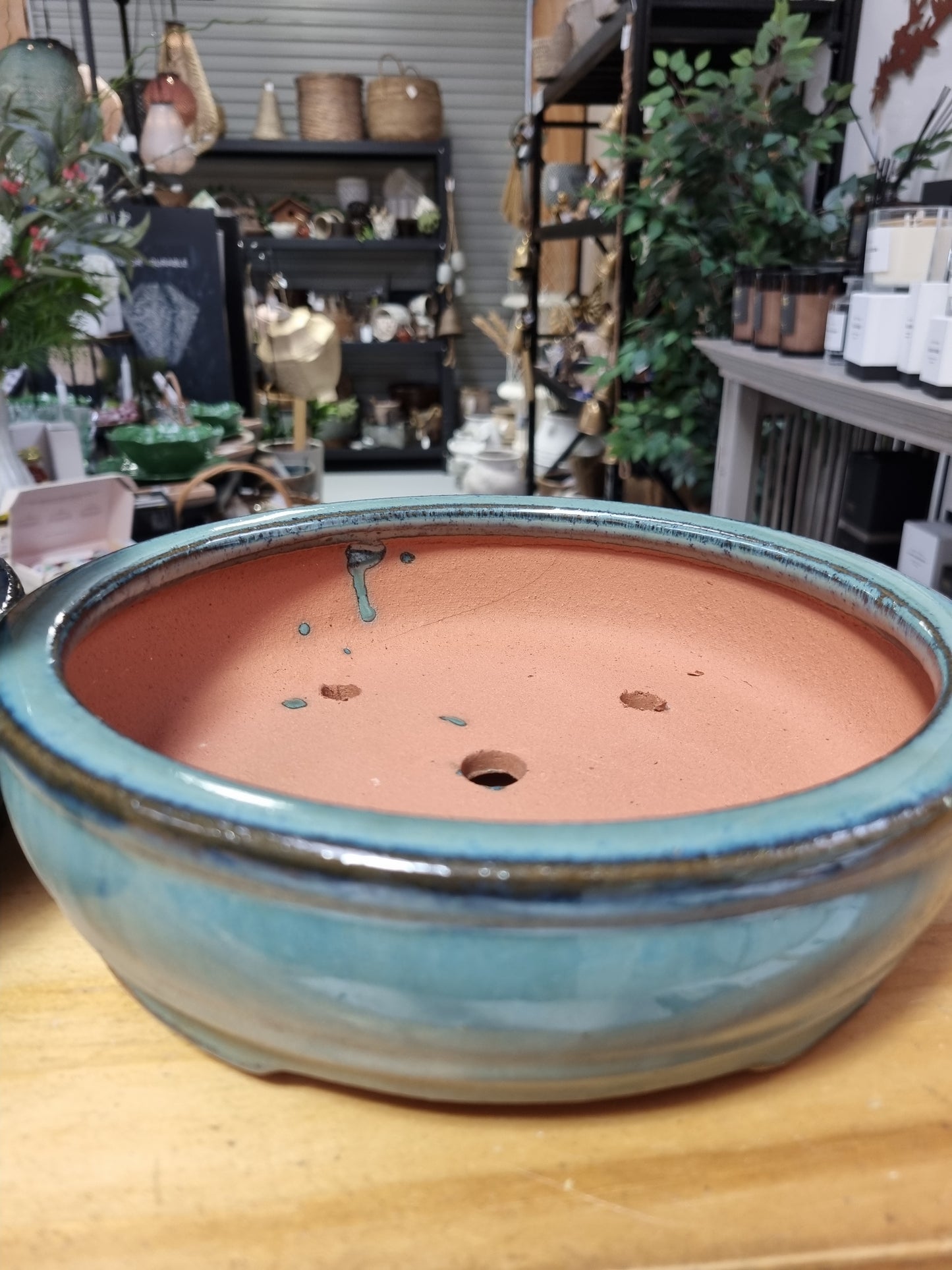 Bonsai Blue/Green Dish 23cm