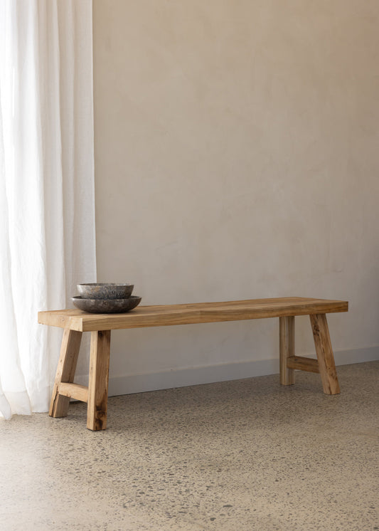Rustic Joel Natural Bench Seat