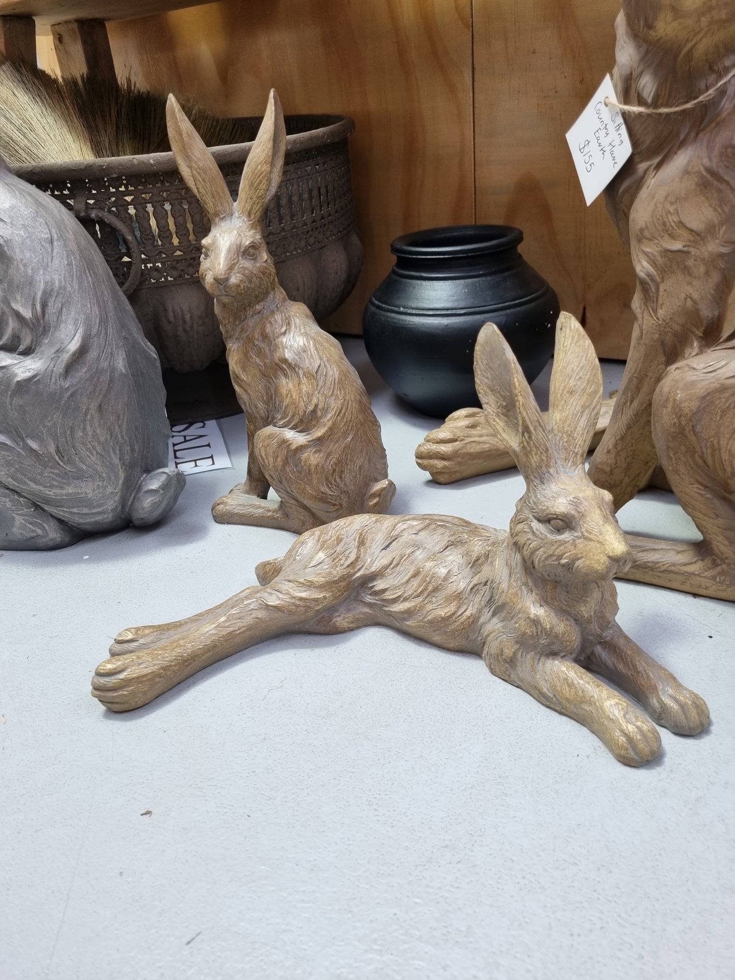 Junior Sitting Country Hare - Earth