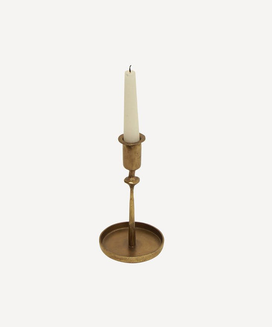 Raine Taper Brass Candleholder