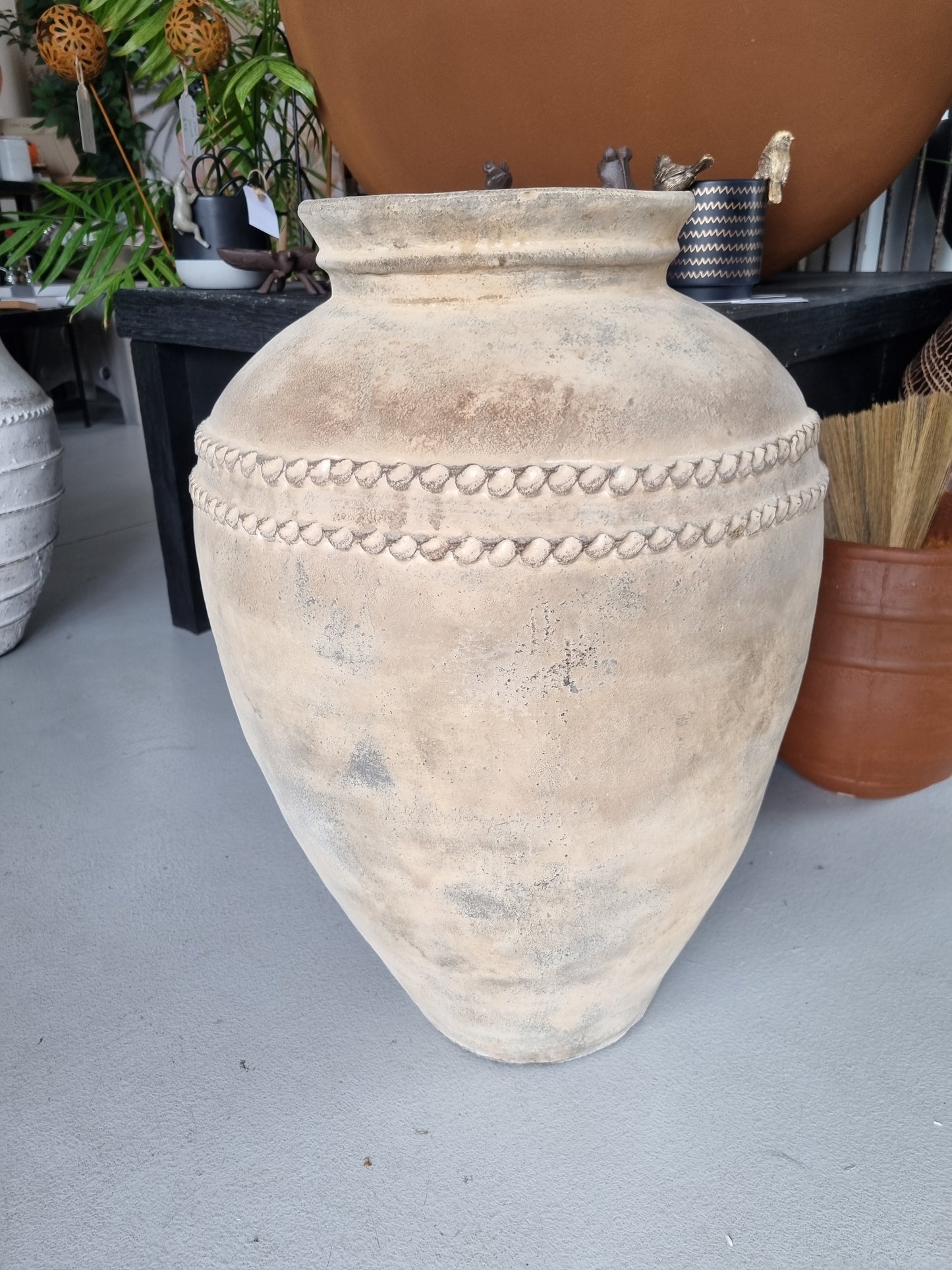 Lombok Beaded Urn - Antique